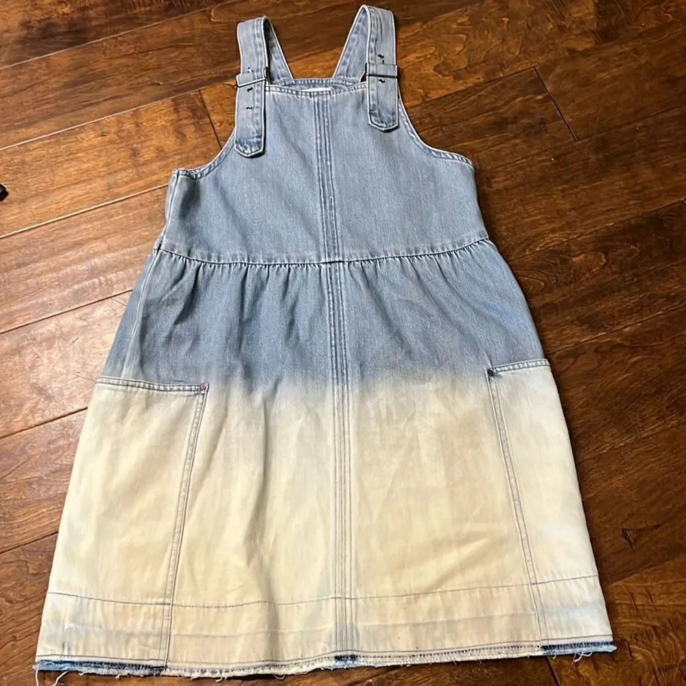 Stella McCartney Ombre Denim Overall Dress, 14!